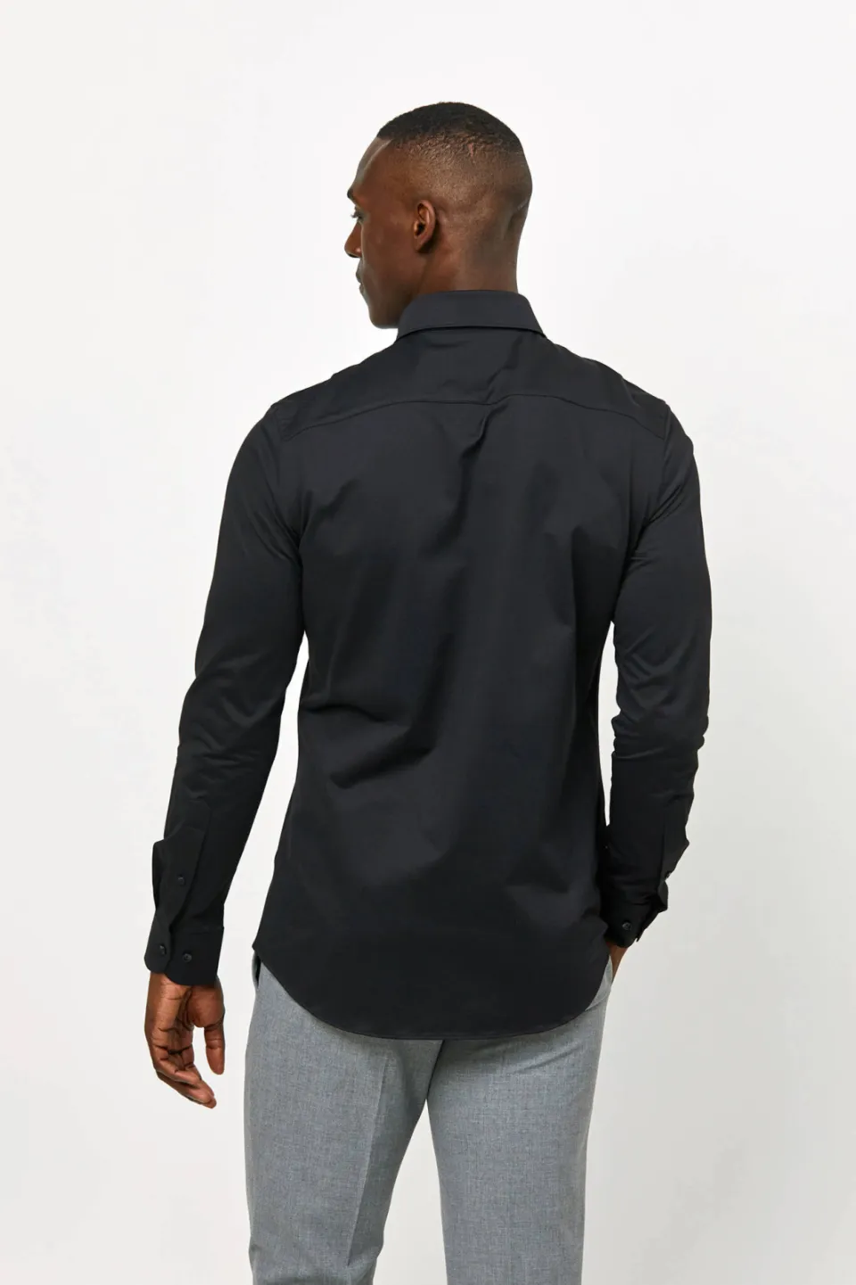 Profuomo Japanese Knitted overhemd zwart, foto 7