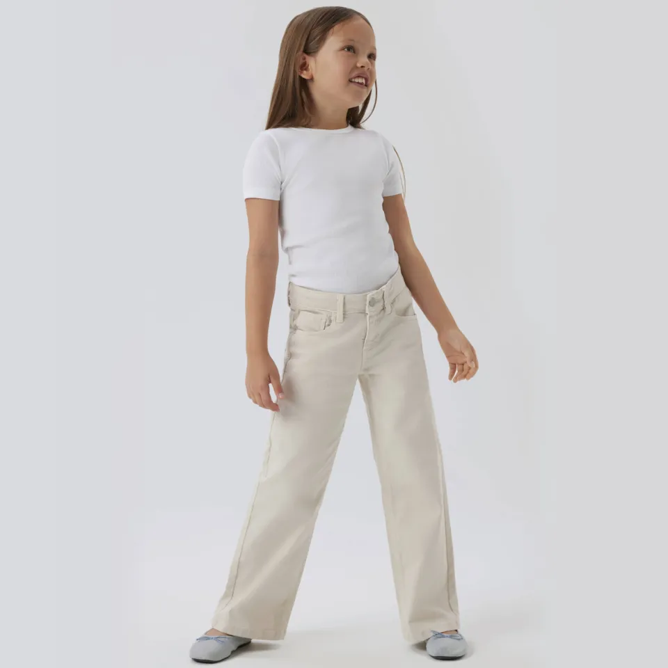 NAME IT KIDS mouwloze top wit rib gebreid, foto 4