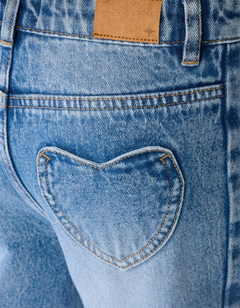 Shoeby wide leg jeans met plooien - lichtblauw, foto 8