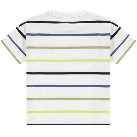 Stains&Stories gestreept T-shirt ecru, foto 3