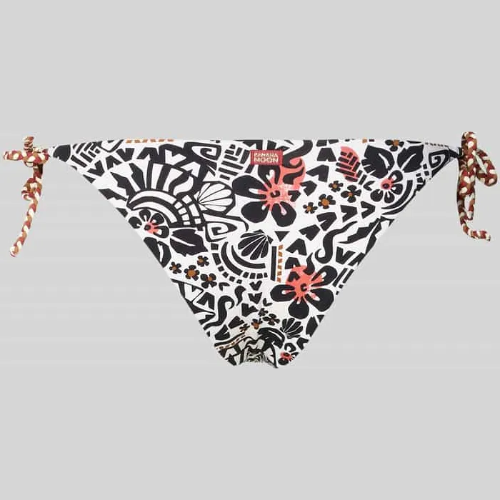 banana moon slim fit bikinibroekje met florale all-over print model 'Jaka' Grijs