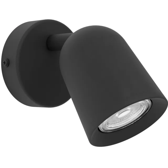 EGLO Camaldoli Spot - GU10 - 8.5 cm - Zwart - Kantelbaar Zwart;