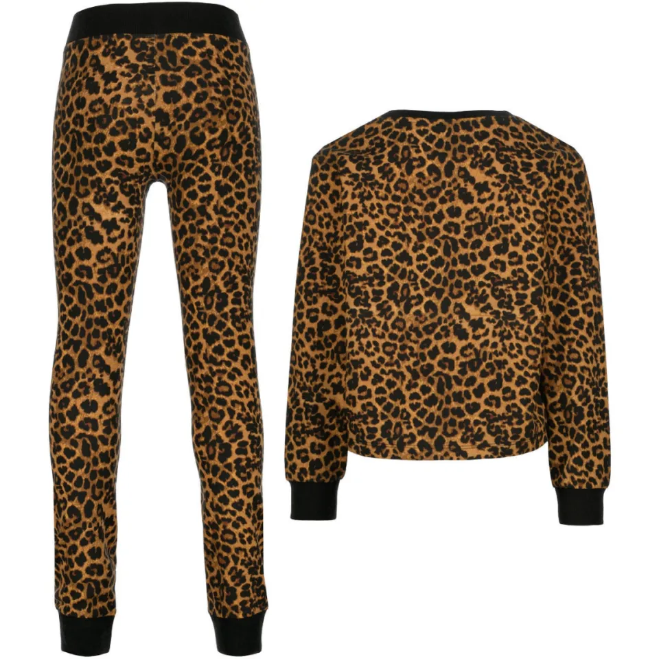 Vingino pyjama met panterprint bruin, foto 5