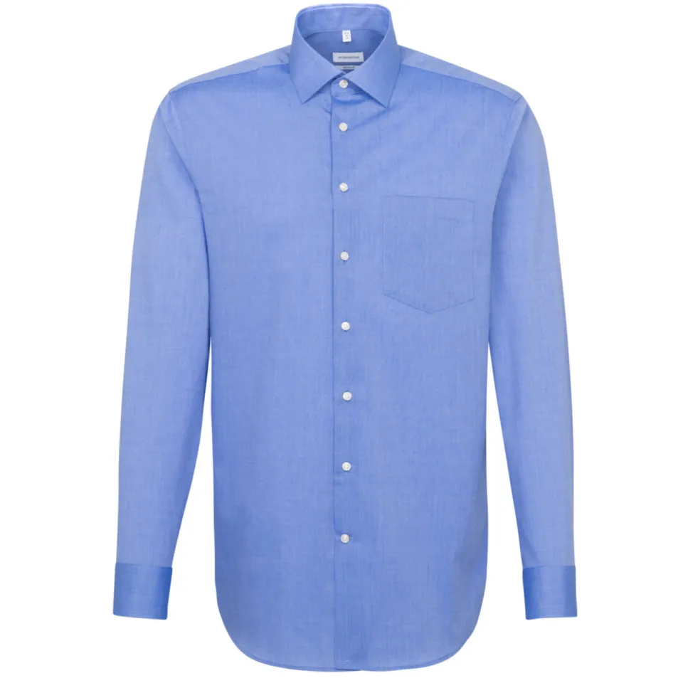 Seidensticker regular fit overhemd blauw, foto 2