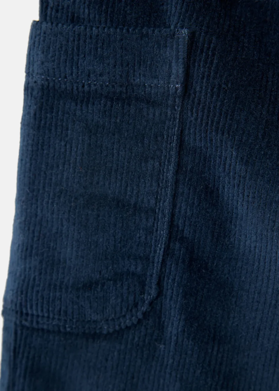 Mango corduroy cargobroek donkerblauw, foto 5