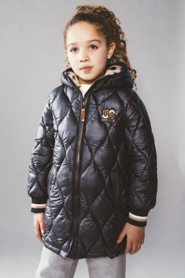 Moodstreet Jula gewatteerde winterjas donkerblauw