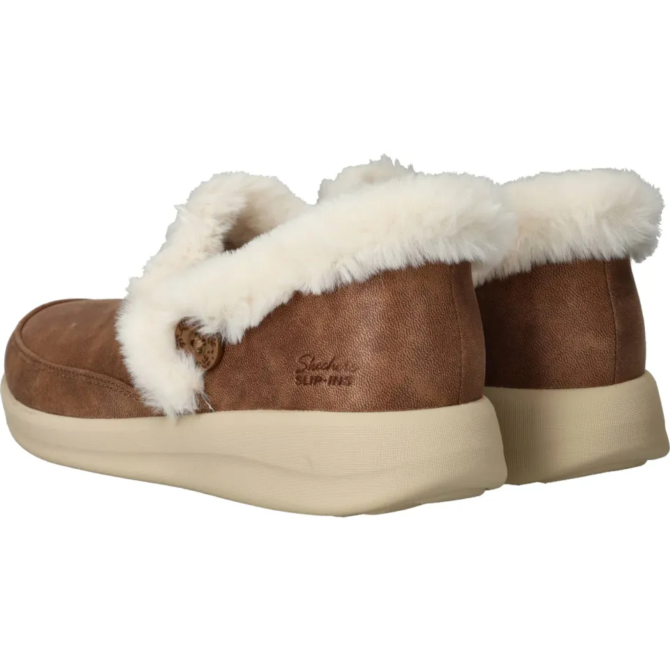 Skechers Slip-Ins Cozy Escape pantoffel bruin, foto 5