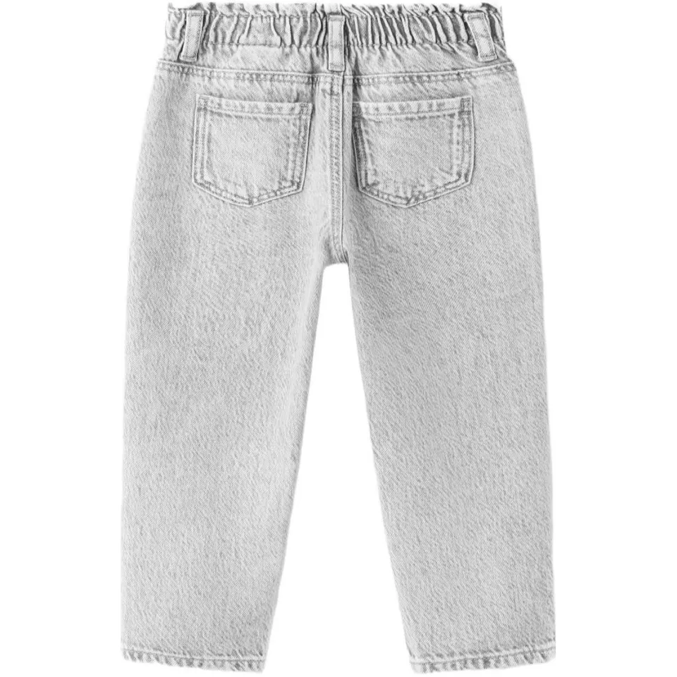 Mango Kids regular fit jeans met strass-steentjes - grijs, foto 3