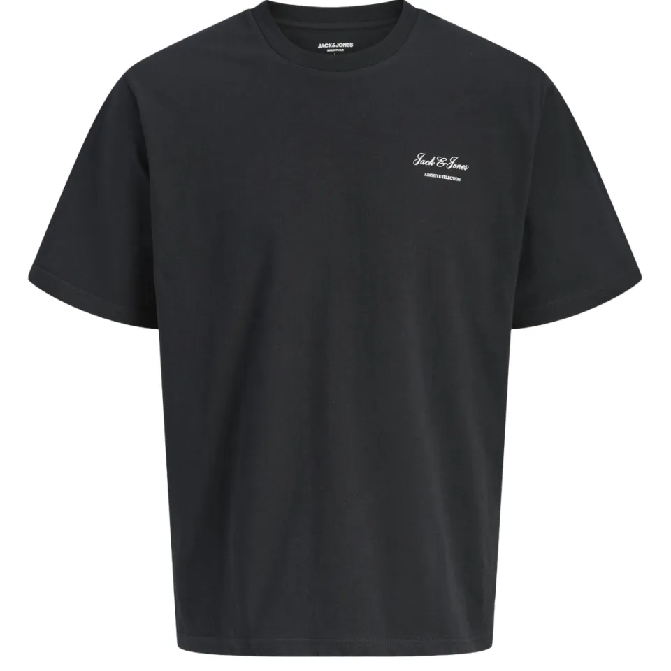 Jack & Jones T-shirt zwart effen, foto 2