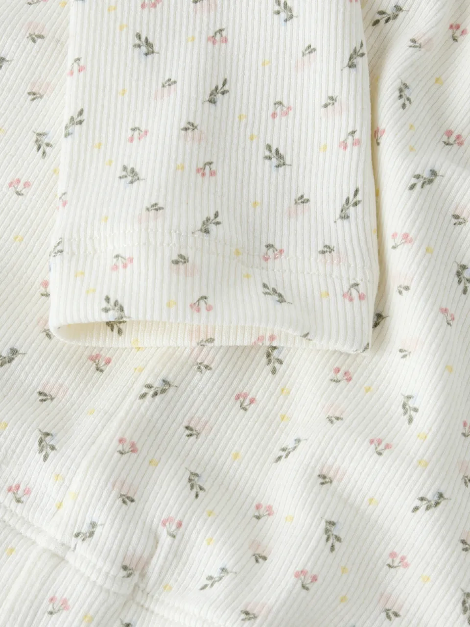 Lil' Atelier Mini slim gebloemde legging wit, foto 4