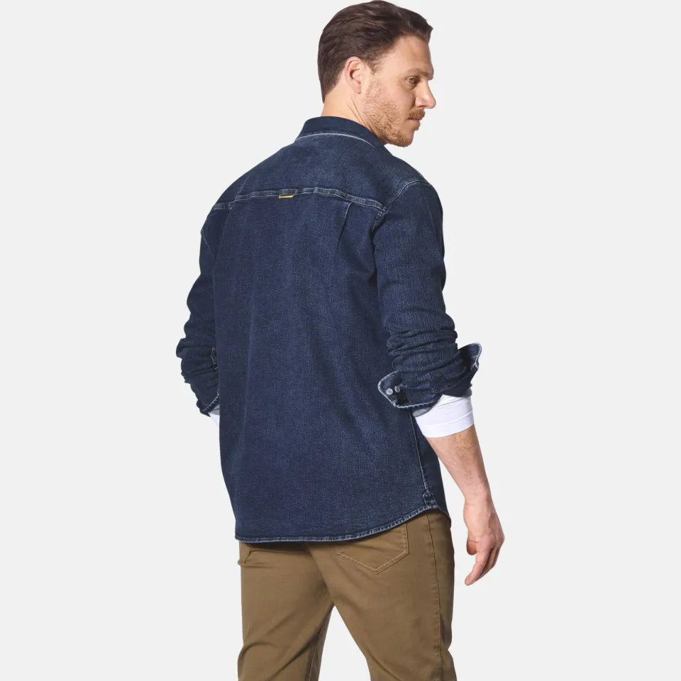 Jan Vanderstorm +FIT Collectie regular fit denim overshirt OLAVIK Plus, foto 3