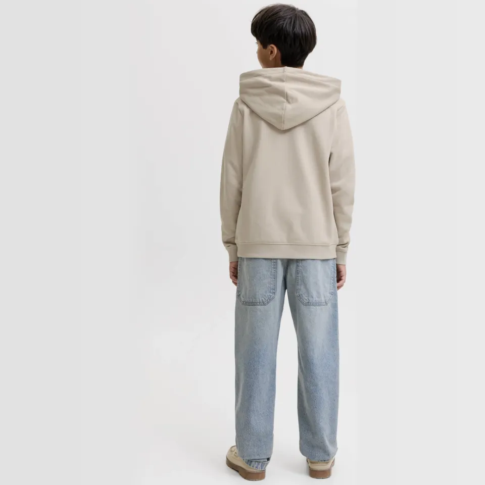 Jack & Jones JUNIOR hoodie met logo - beige, foto 3