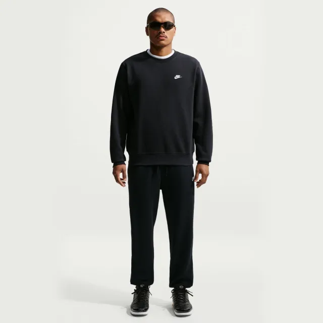 Nike Club relaxed fit sweater - zwart