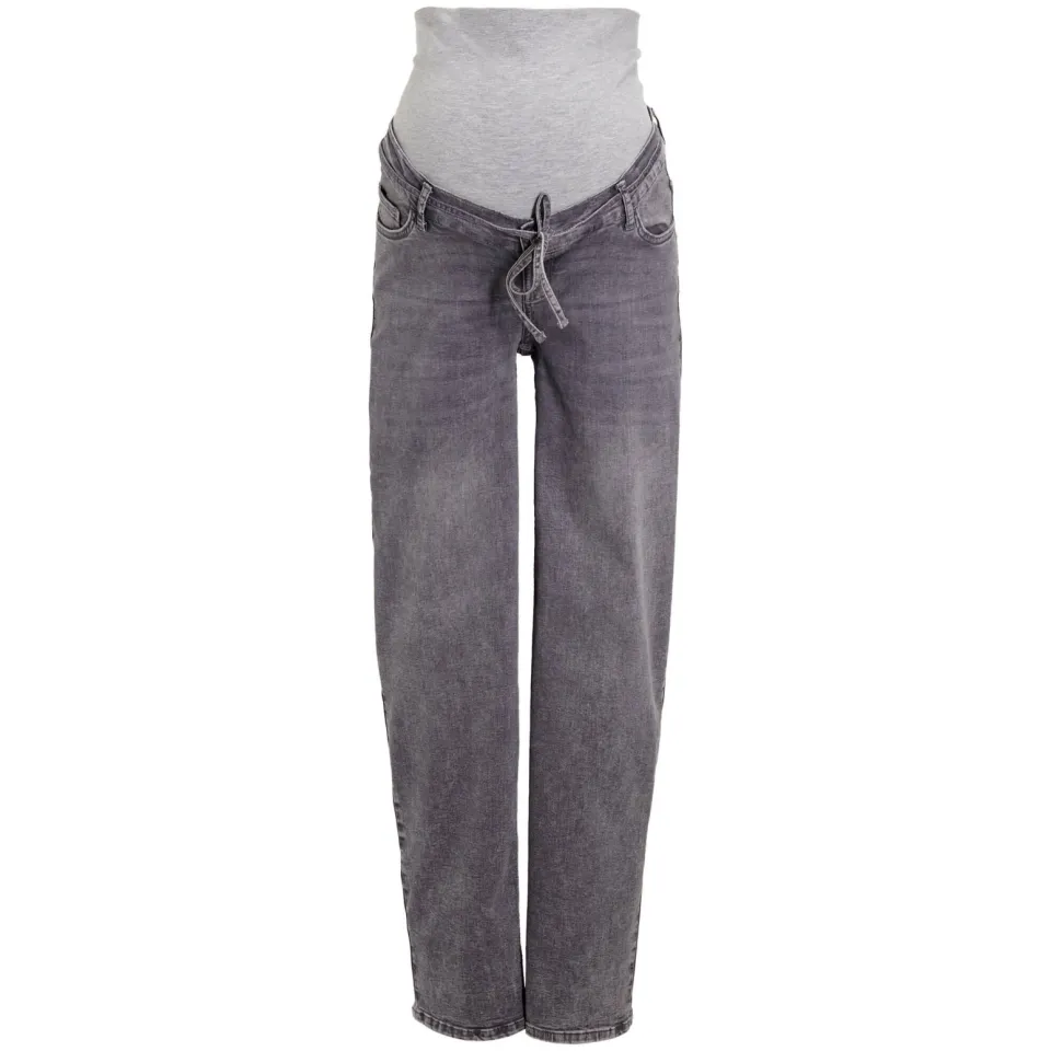 LOVE2WAIT regular waist tapered zwangerschapsjeans grey denim, foto 2