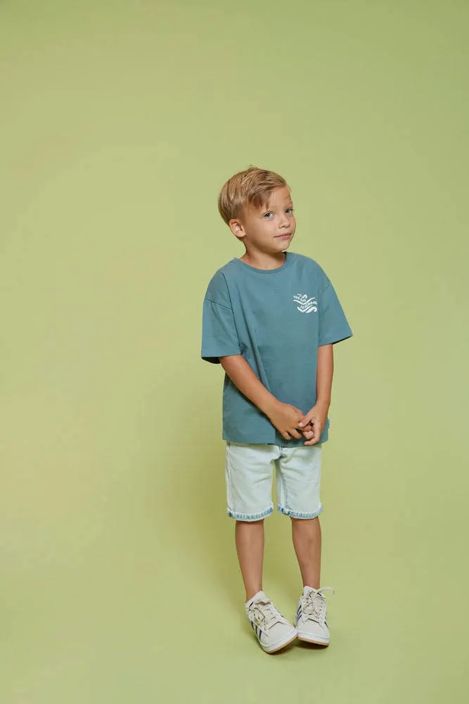 Sturdy Summer Denims jeansshort lichtblauw denim, foto 7