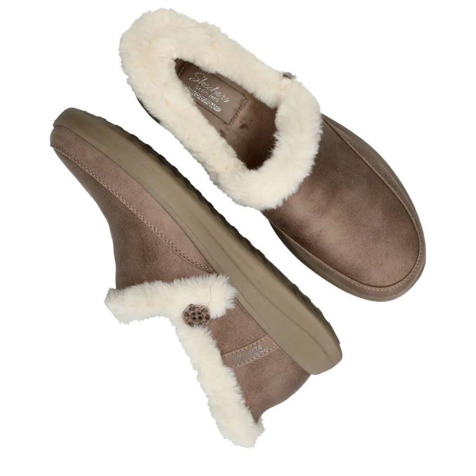 Skechers Slip-Ins Cozy Escape Pantoffels Dames Beige, foto 7