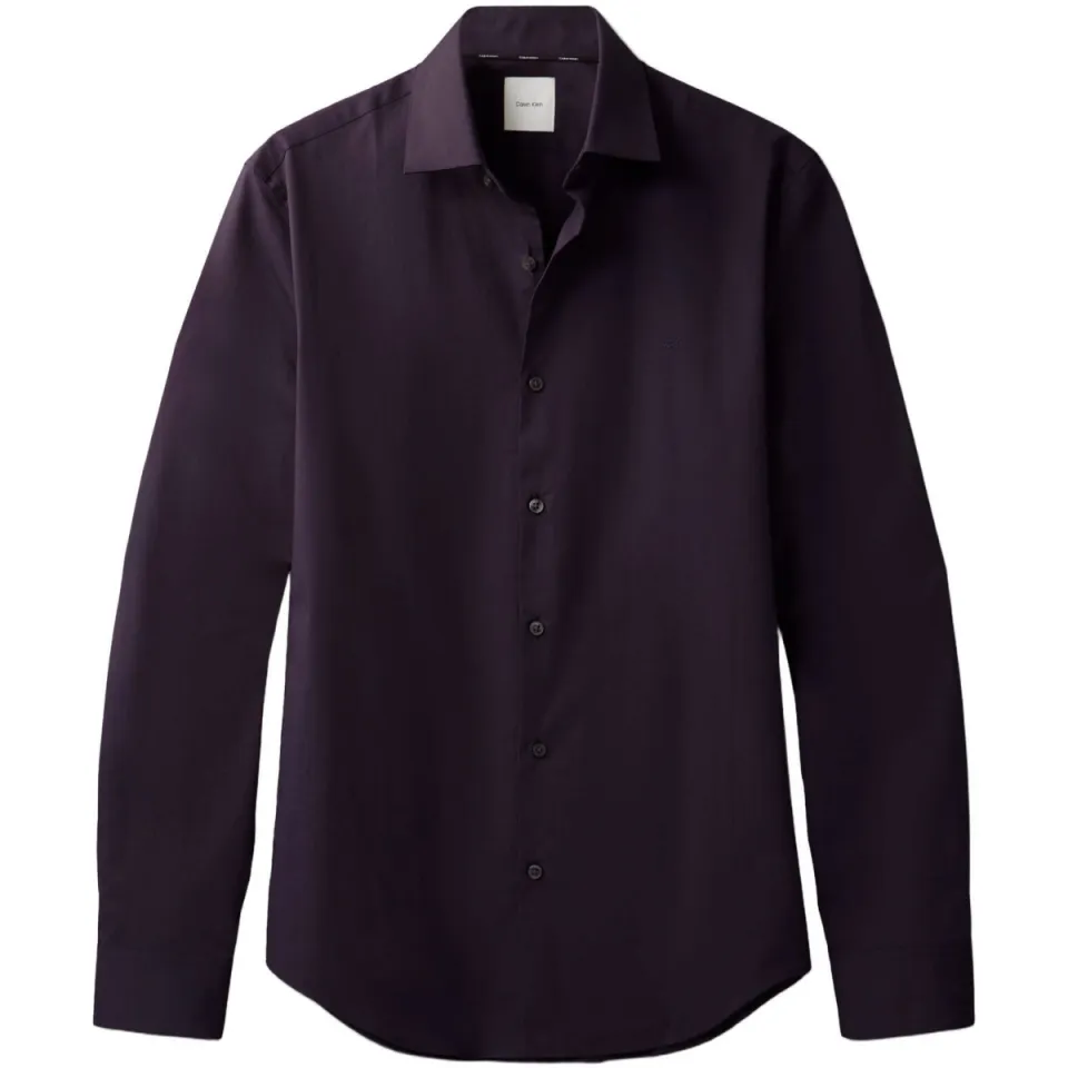 Calvin Klein slim zakelijk overhemd donkerblauw night sky, foto 2