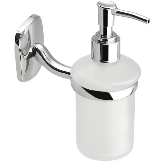 Sapho Zeepdispenser Sapho Rumba Hangend 150 ML Melkglas / Chroom