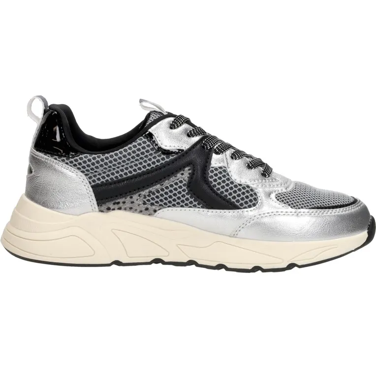 Sub55 lage sneakers zilver Zilverkleur