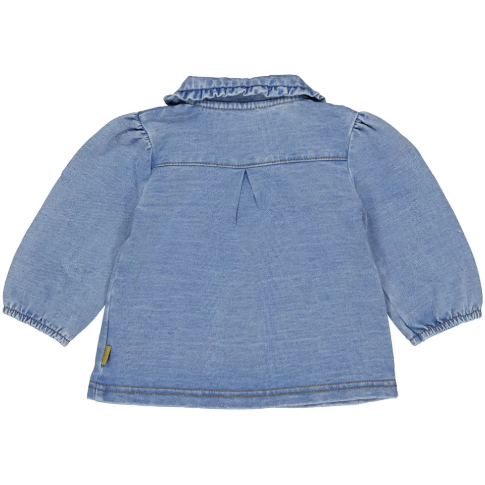 BESS blouse blue denim, foto 3
