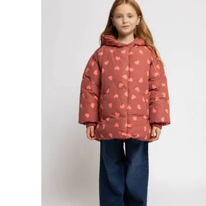 LOOXS little winterjas met hartjes rood, foto 2