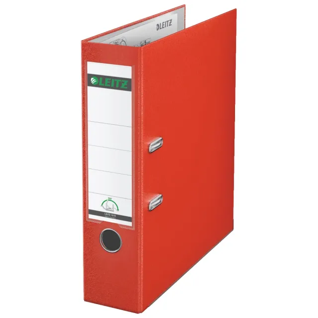 Ordner leitz 1010 180° 80mm pp a4 lichtrood rood