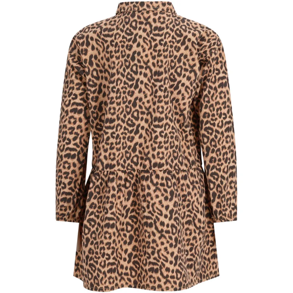 Like Flo korte blousejurk met panterprint bruin, foto 3