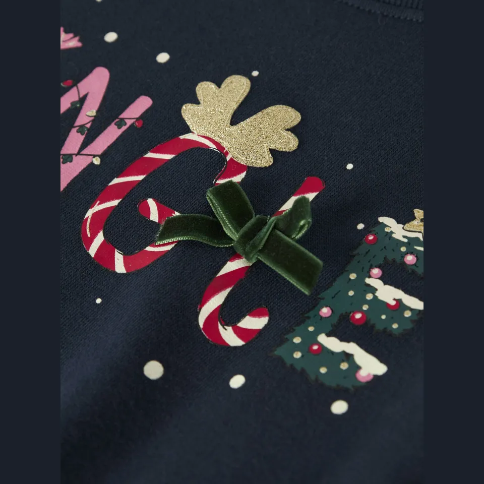 NAME IT MINI sweater met print - donkerblauw, foto 5