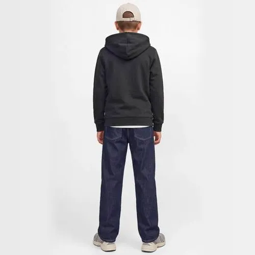 Jack & Jones JUNIOR hoodie met logo - donkergrijs, foto 3