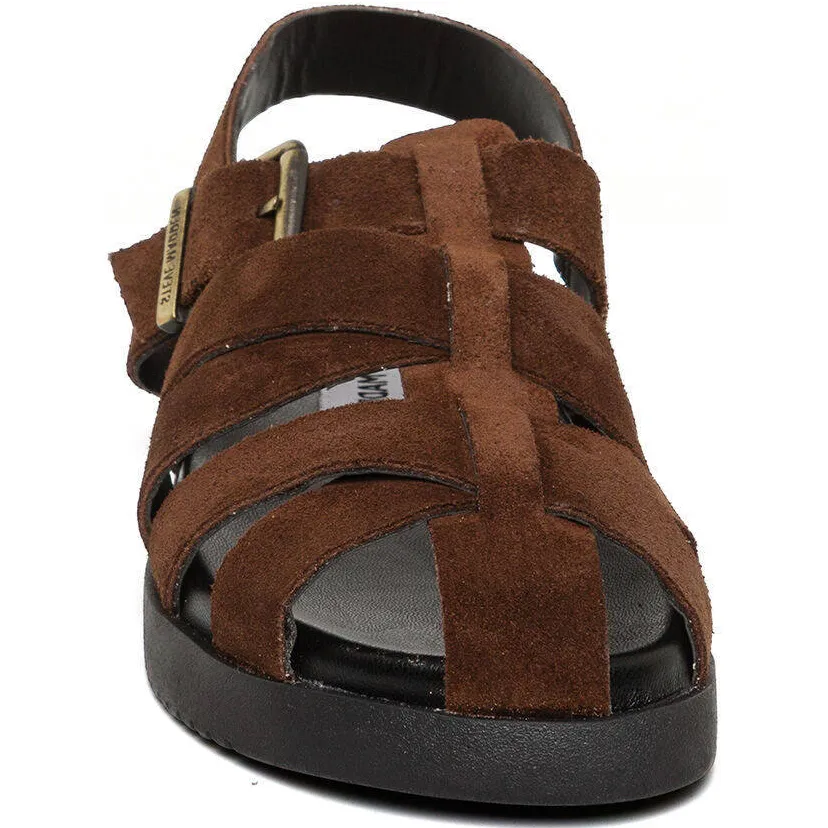 Steve Madden Jmamba suède sandalen donkerbruin, foto 5