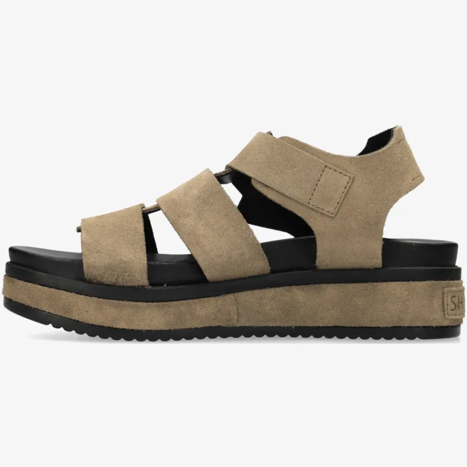 Shabbies Amsterdam Maro Bold sandalen taupe, foto 3