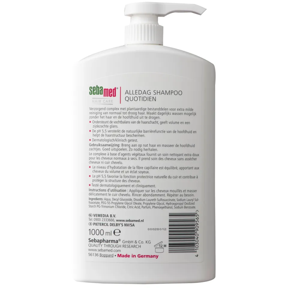 Sebamed Alledag shampoo normaal tot droog haar, foto 2