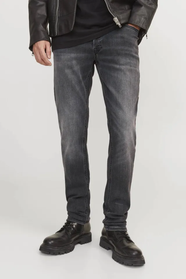 Jack & Jones slim fit jeans - zwart Black Denim