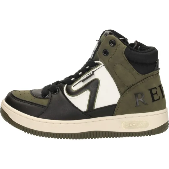Replay Epic JR Mid Boy 4 hoge sneakers groen, foto 2