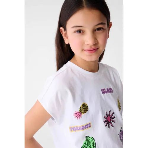 Shoeby T-shirt wit, foto 6