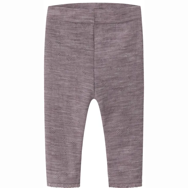 NAME IT BABY slim babybroek met wol paars, foto 2