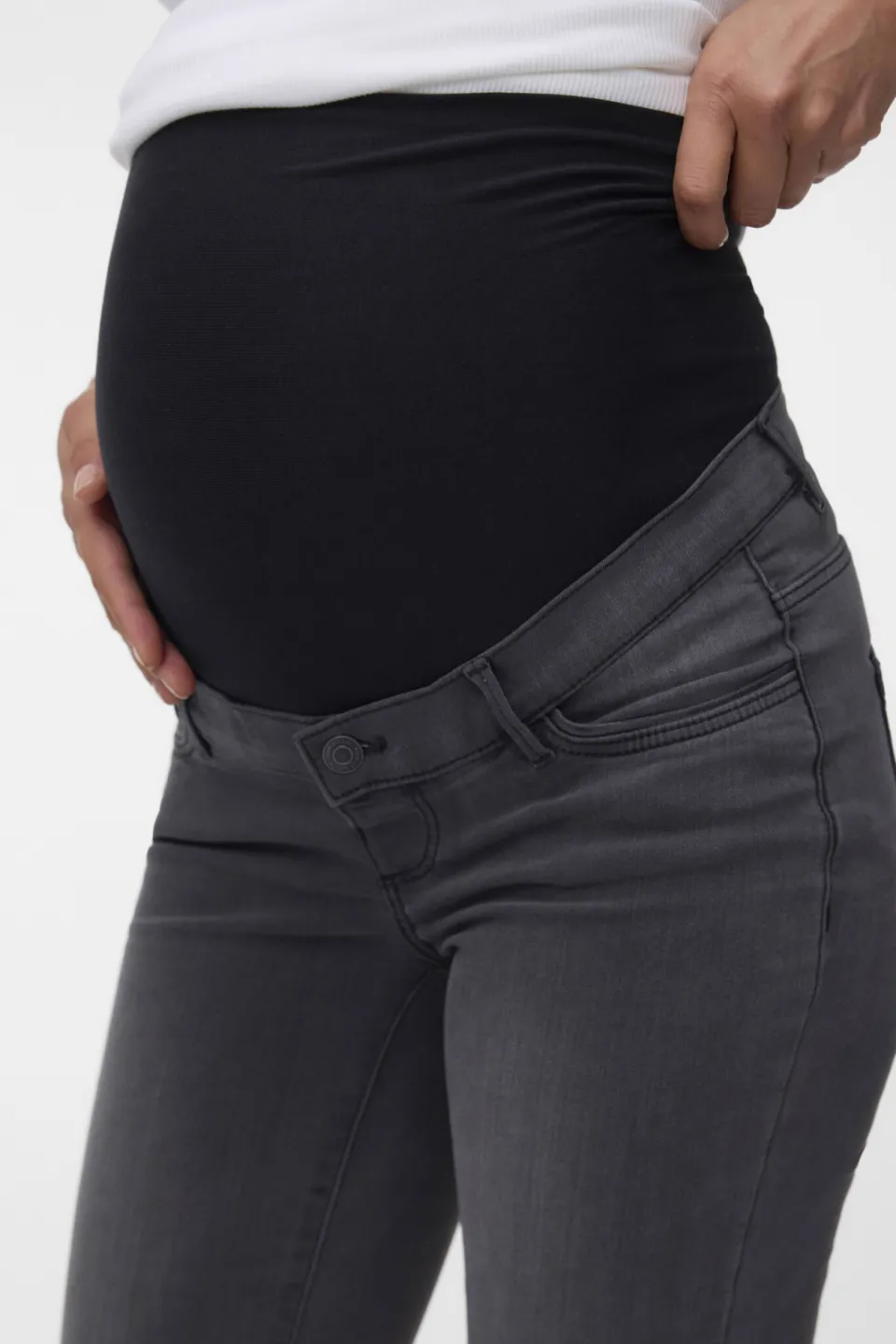 Vero Moda MATERNITY skinny zwangerschapsjeans VMMTANYA dark grey denim, foto 5