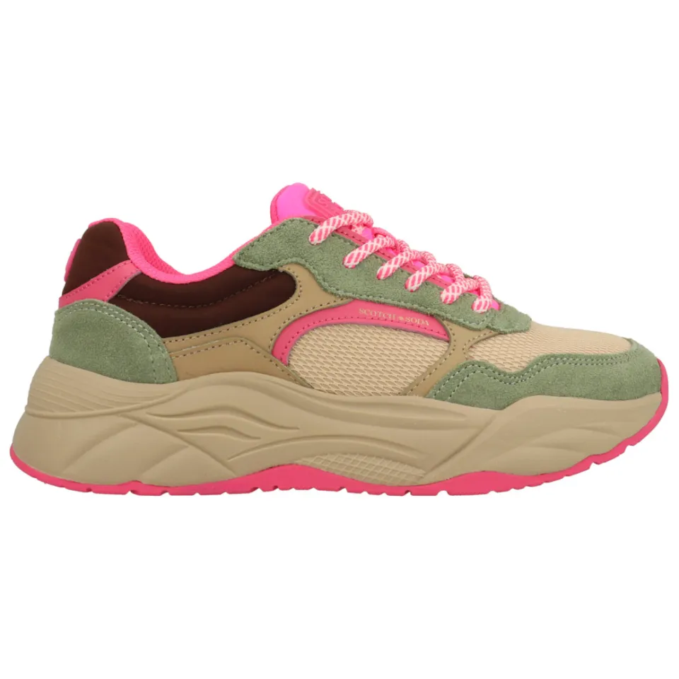 Scotch & Soda Celeste lage sneakers groen