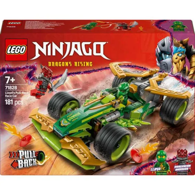 Lego Ninjago - Lloyds pull-back racewagen Constructiespeelgoed