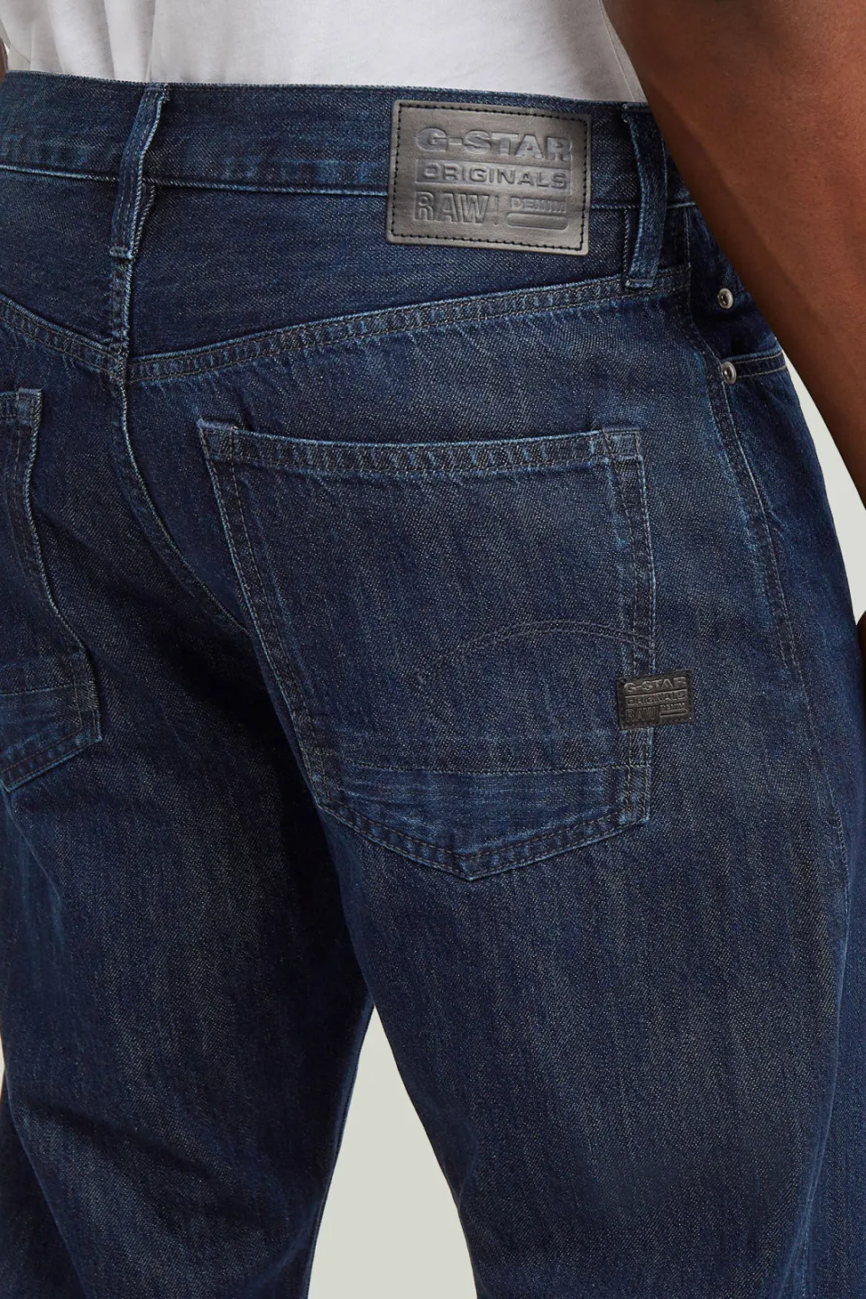 G-Star Dakota Regular straight leg jeans worn in midnight, foto 3