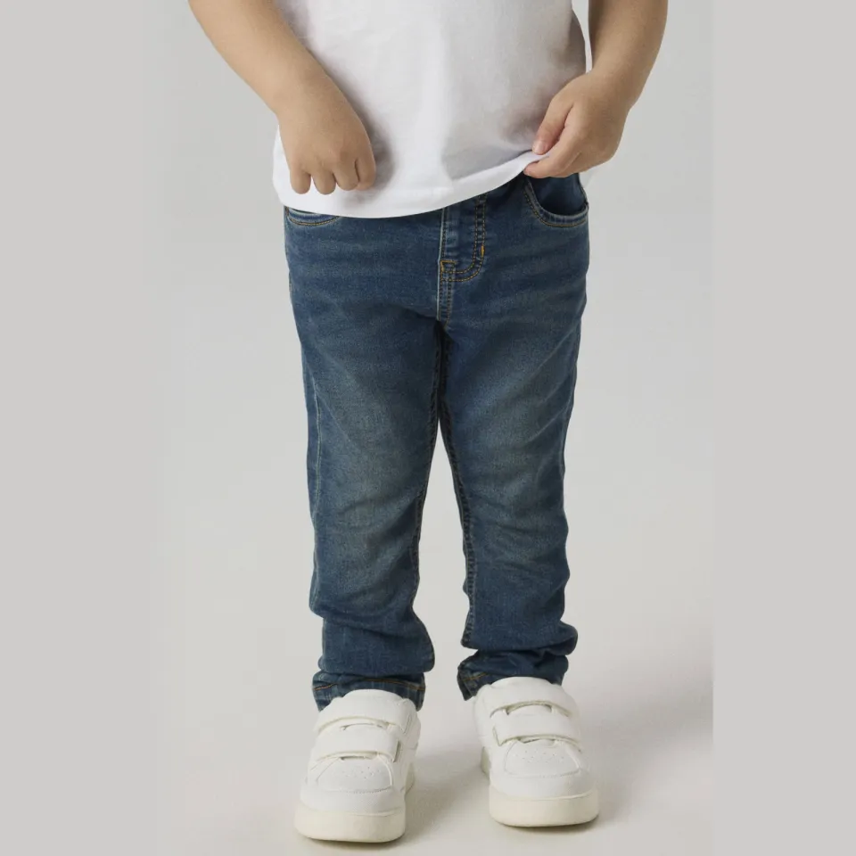 NAME IT MINI slim fit jeans vintage dark blue denim, foto 4