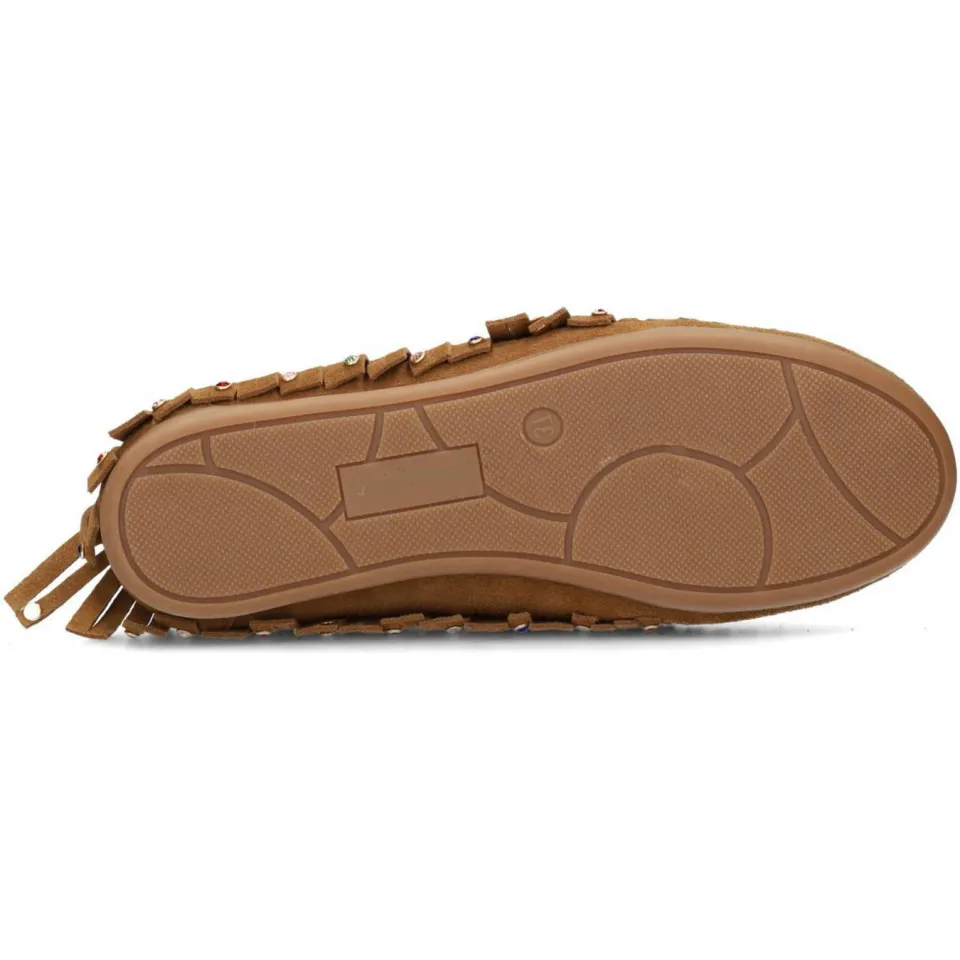 Haboob Yara suède mocassins cognac, foto 3