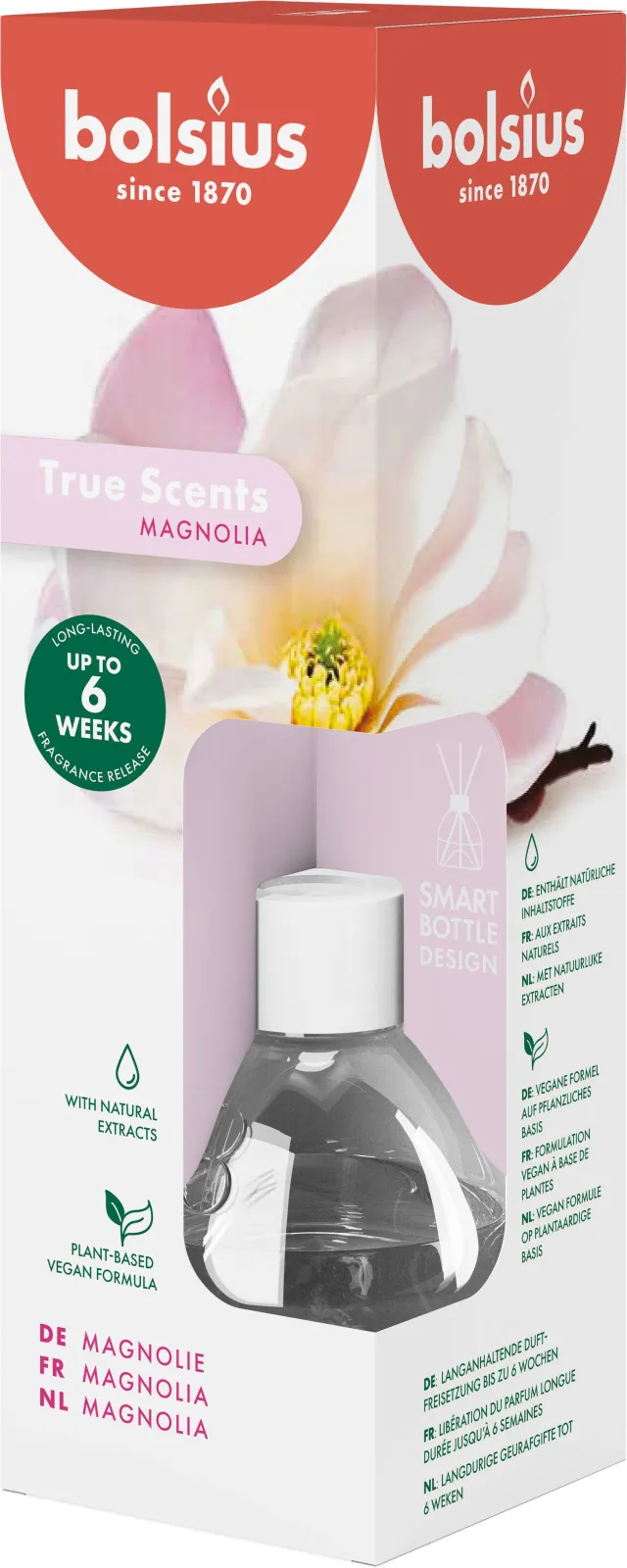 Bolsius True Scents geurdiffuser magnolia roze, foto 3