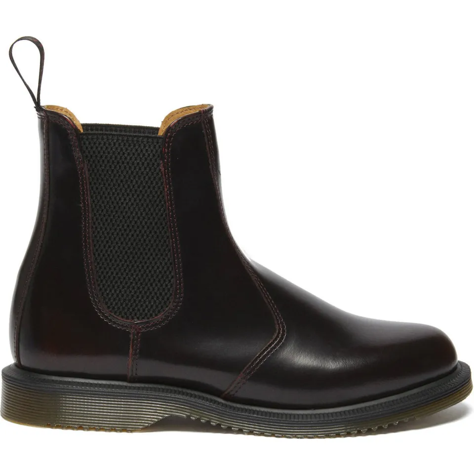 Dr. Martens Flora leren chelsea boots Cherry Red Arcadia