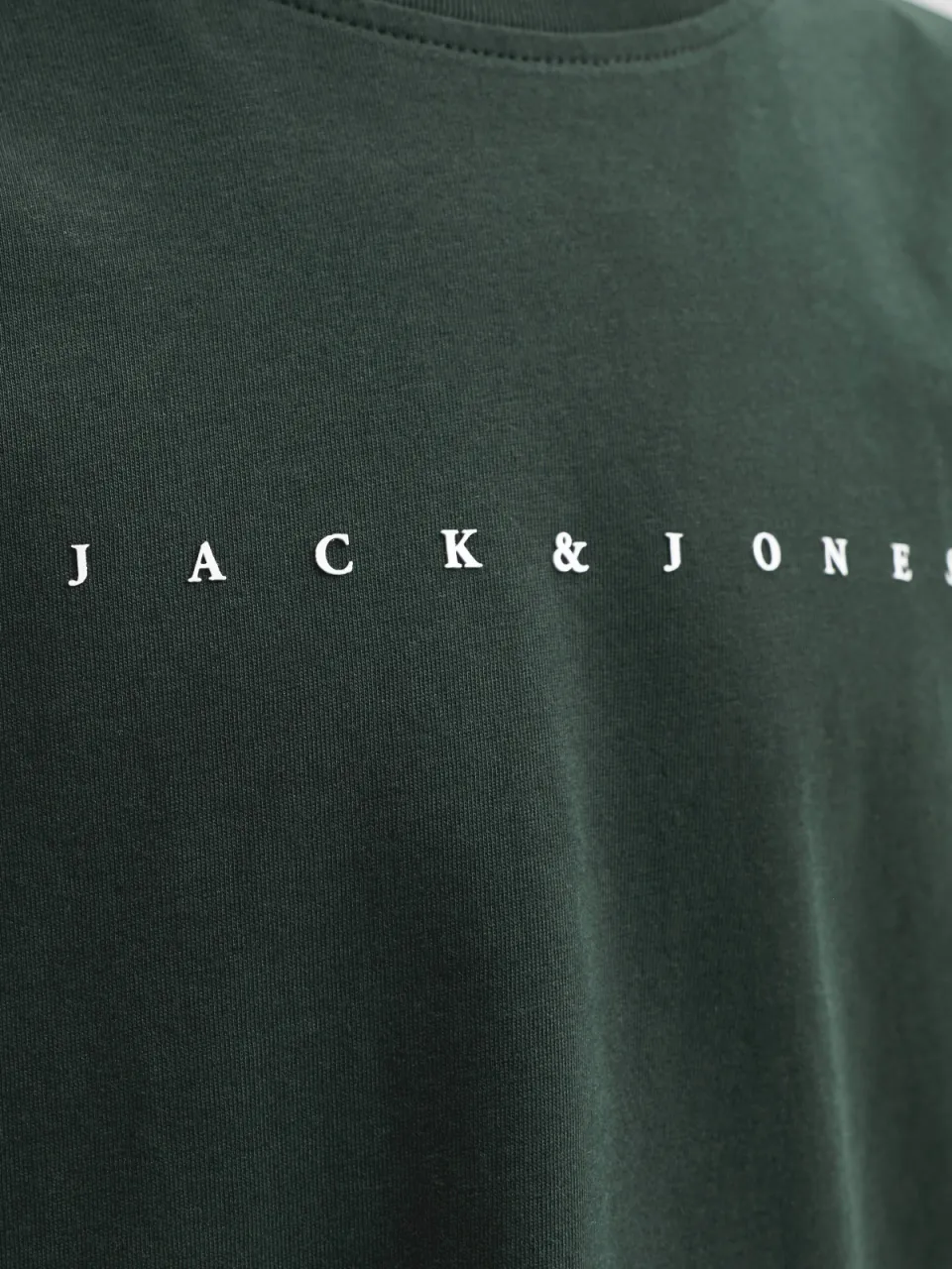 Jack & Jones t-shirt donkergroen diep donkergroen, foto 5