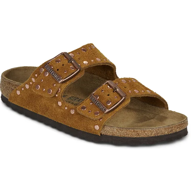 Birkenstock Arizona Rivet Border slippers bruin Brown