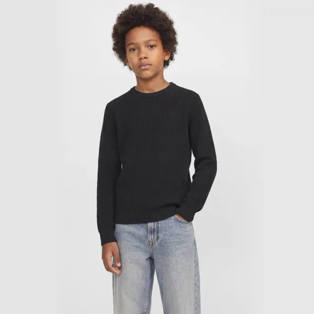 Jack & Jones JUNIOR gebreide trui - zwart