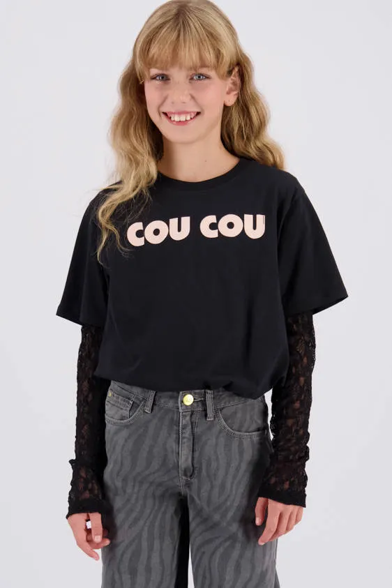 Raizzed T-shirt met tekst zwart, foto 4
