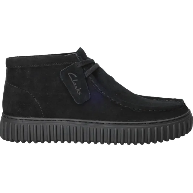 Clarks Torhill Hi zwarte suède veterboot, foto 2
