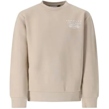 Retour Jeans rechtvallende sweater met backprint - beige Backprint